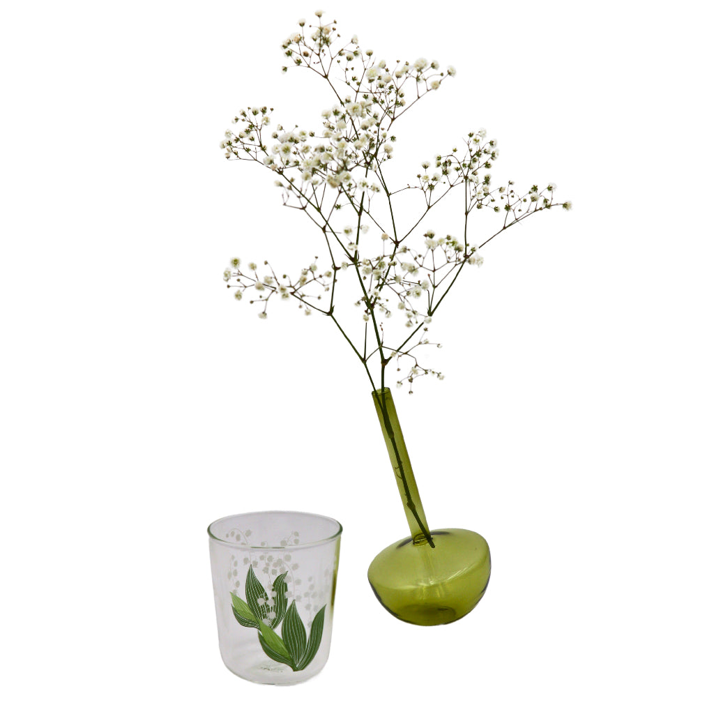 Tilted Sage Bud Vase - Pair