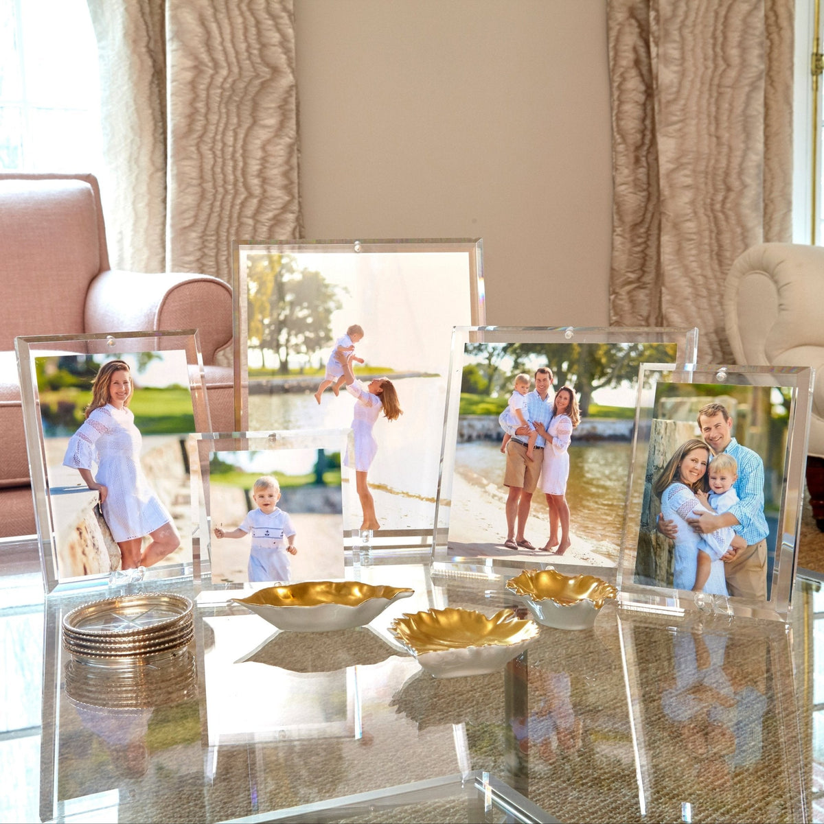 Clear Acrylic 2.5" x 3.5" Beveled Frame
