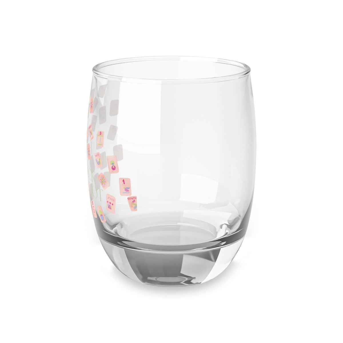 Mah Jong Wine Glass