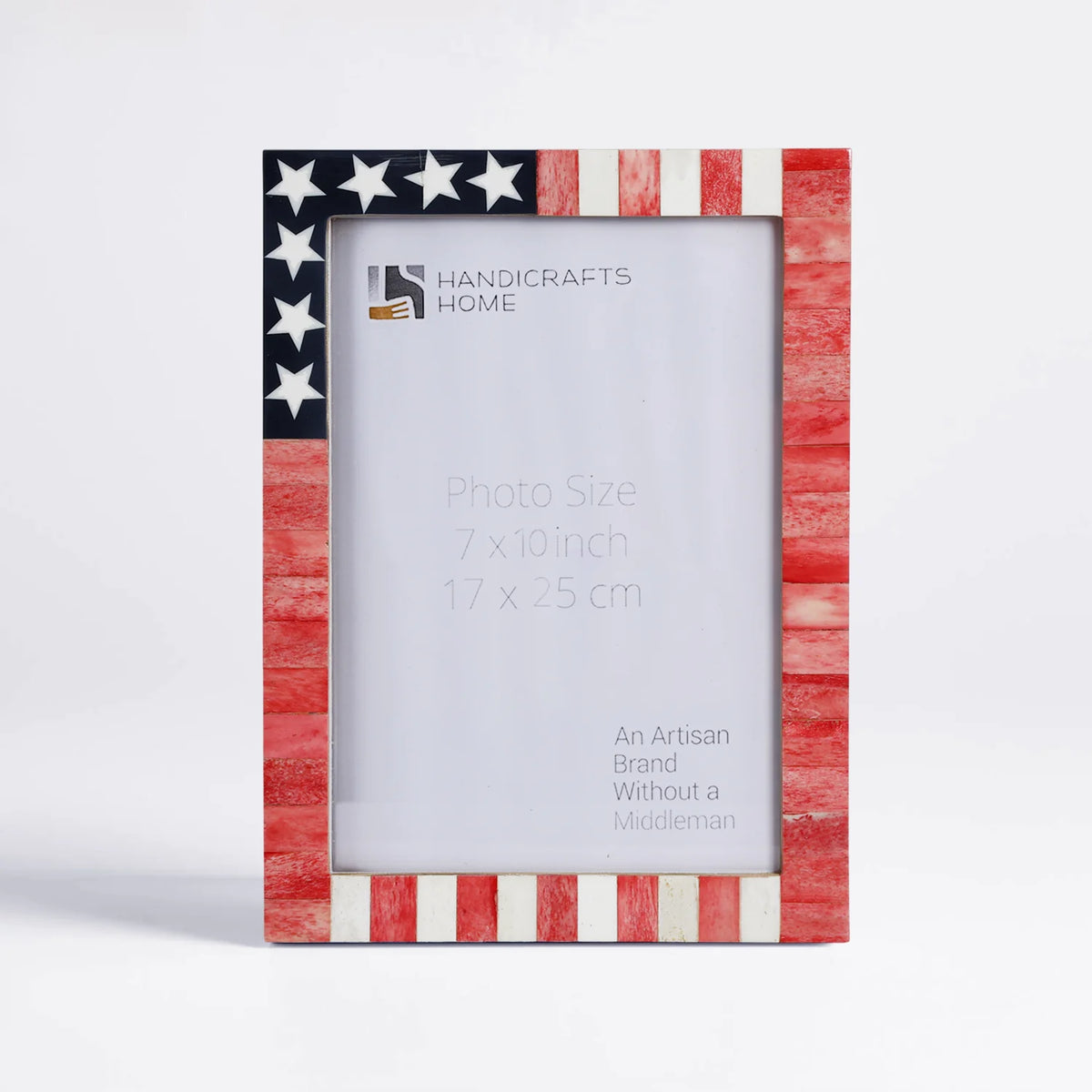 Poster Frame American Flag Collection Bone, Resin Inlay, Multi Color, 24 Sizes