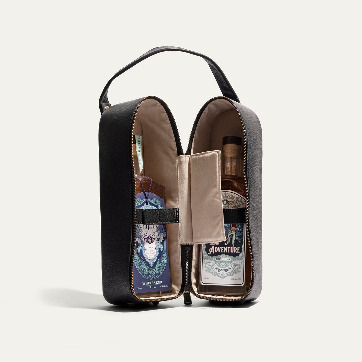 Hard Double Leather Wine Case