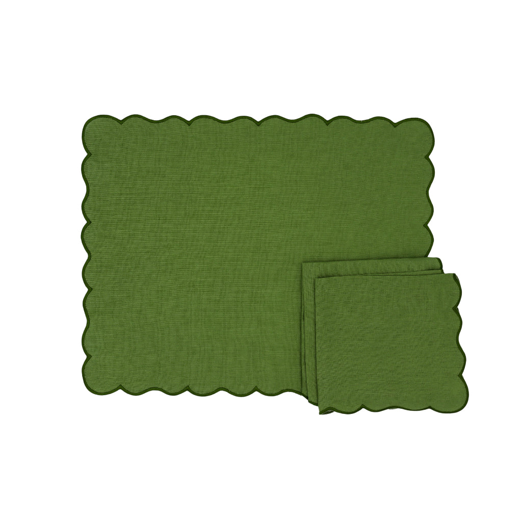 Evergreen Wave Placemat - Set of 4