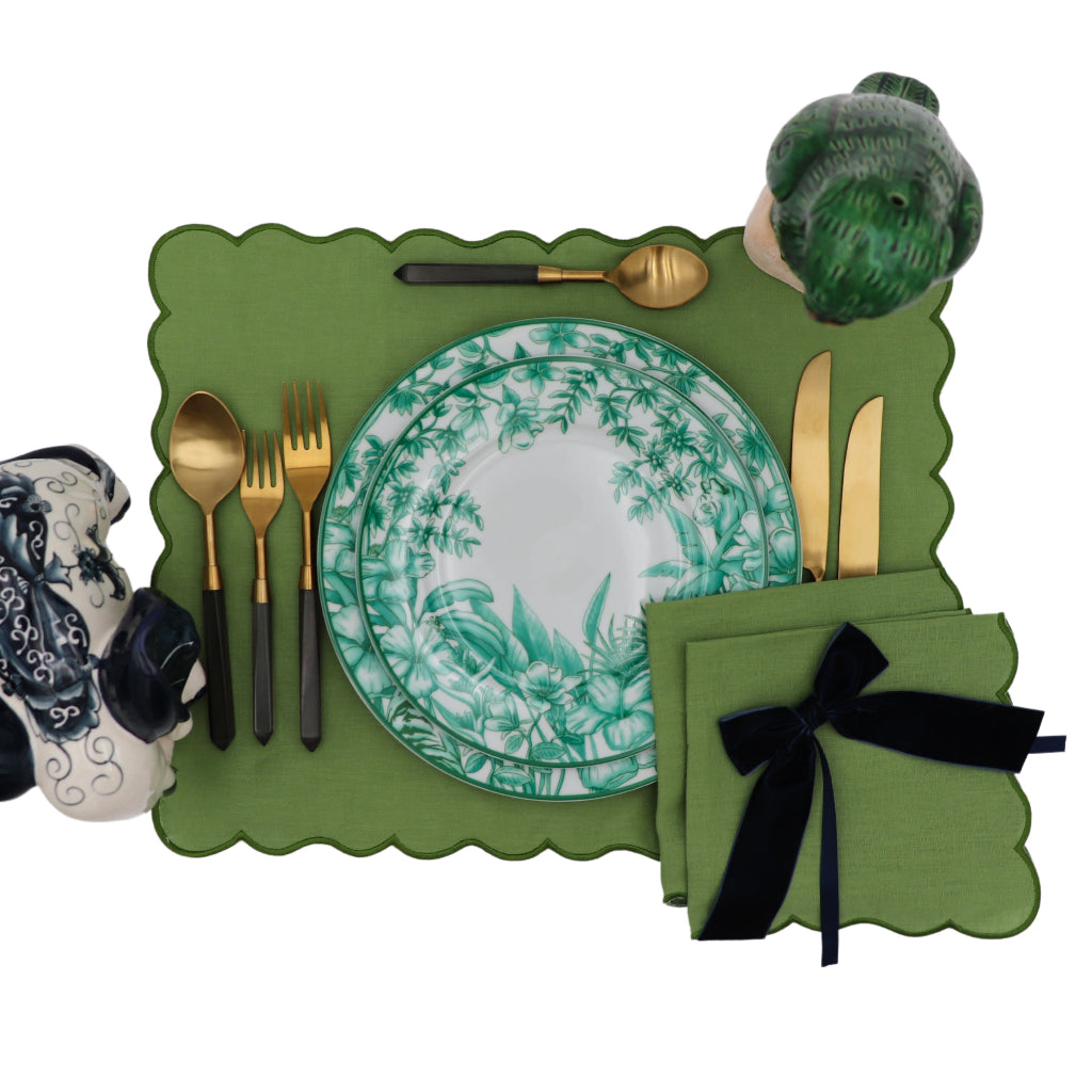 Evergreen Wave Placemat - Set of 4