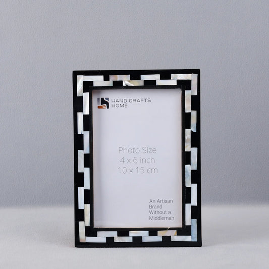 Picture Frames Pearlescent Tiptoe Collection Mother of Pearl & Resin Inlay, 3 Sizes