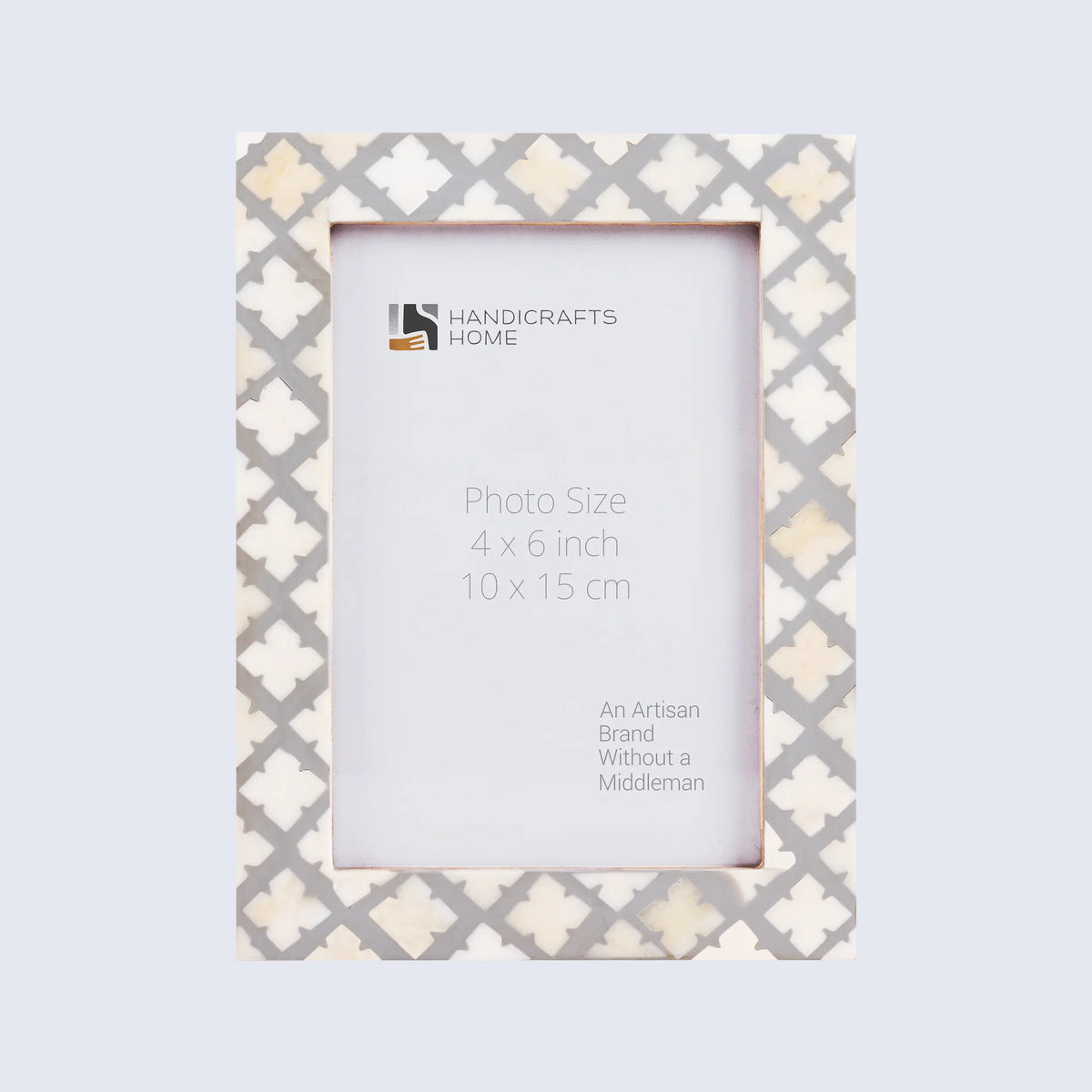 Picture Frame Avant Ashley Collection Bone & Resin Inlay White & Grey – 4x6, 5x7 & 8x10"