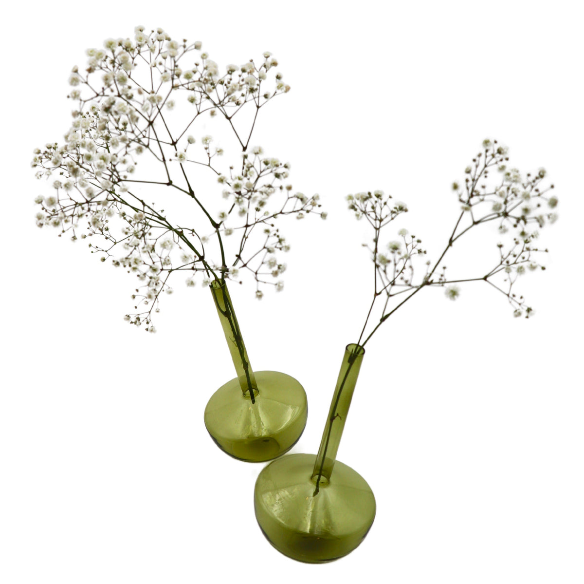Tilted Sage Bud Vase - Pair