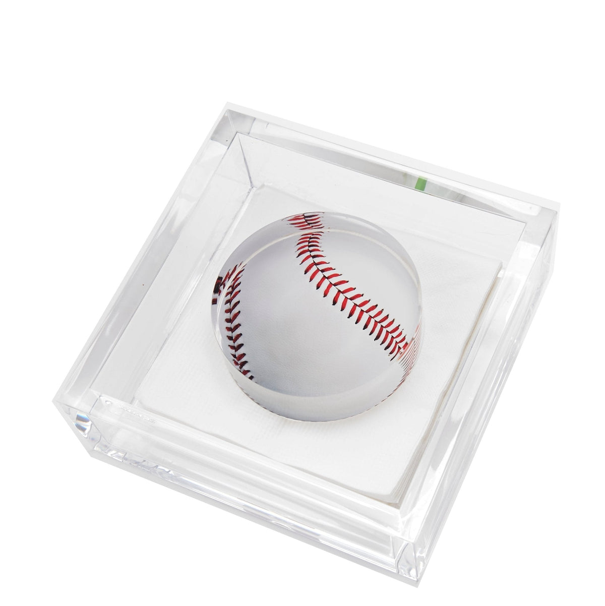 Baseball Acrylic Cocktail Napkin Holder