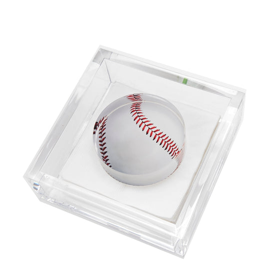 Baseball Acrylic Cocktail Napkin Holder