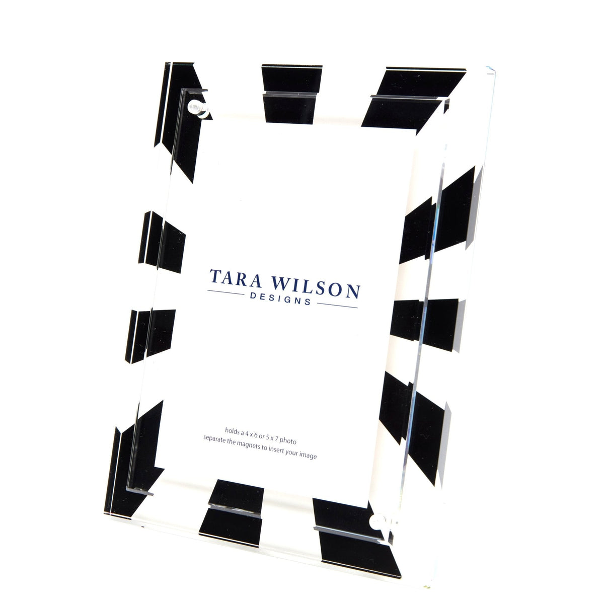 Black & White Acrylic Sunburst Frame