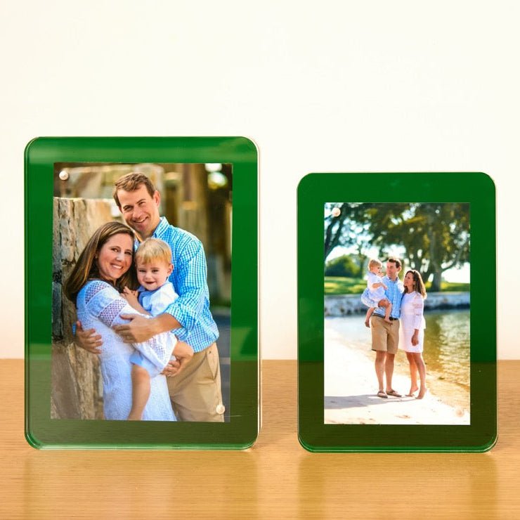Emerald Acrylic 4" x 4" Flip Frame