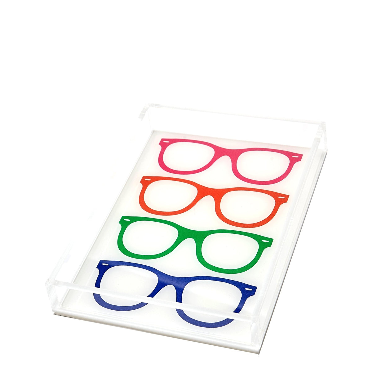 Multicolor Acrylic Glasses Tray