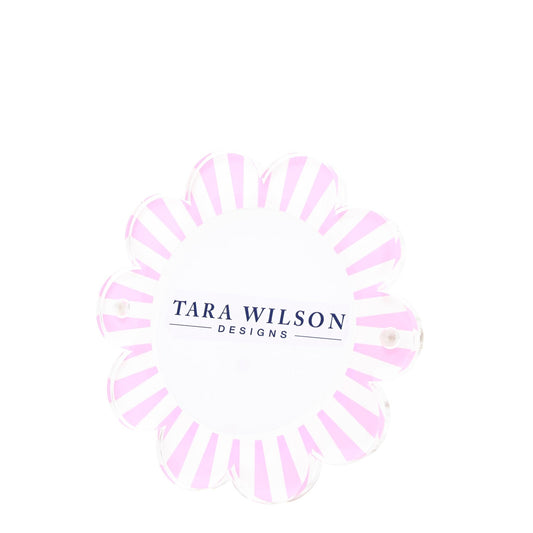 Pastel Pink & White Acrylic Daisy Frame