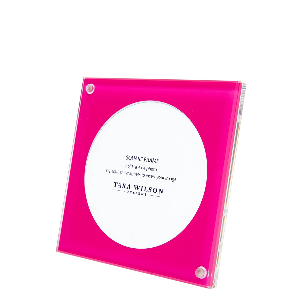 Pink Acrylic 5" x 5" Square Frame