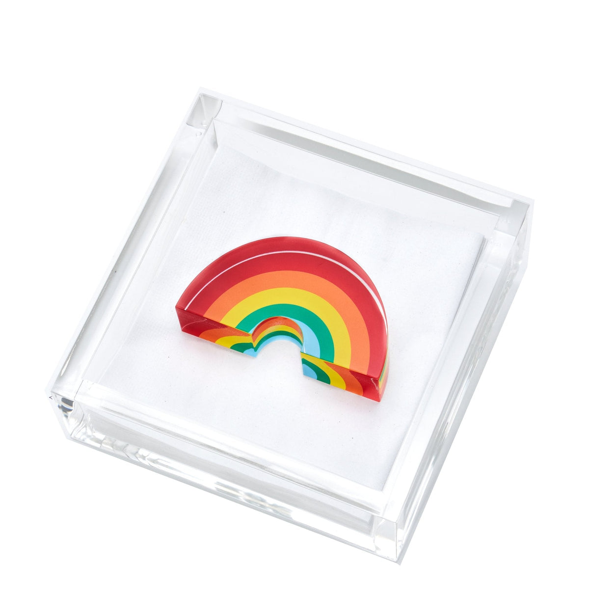 Rainbow Acrylic Cocktail Napkin Holder