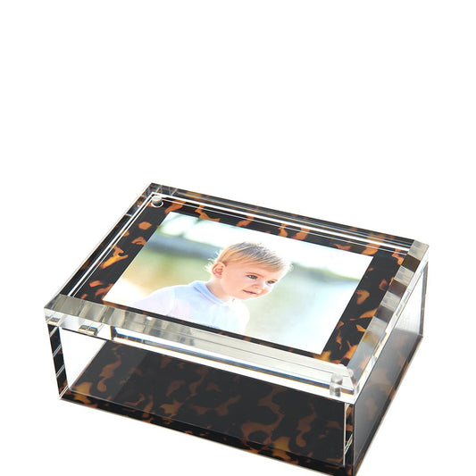 Tortoise Acrylic 5" x 7" Photo Box